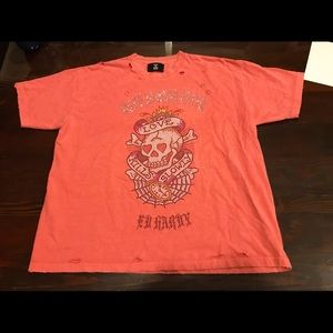 Rose in good faith x Ed hardy swarovski crystal T